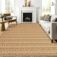 Garvee Modern Natural 10x13 Washable Rug, Non Slip Soft Low Pile Farmhouse Carpet for Living Room, Bedroom, Dining Room