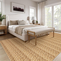 Garvee Modern Natural 10x13 Washable Rug, Non Slip Soft Low Pile Farmhouse Carpet for Living Room, Bedroom, Dining Room