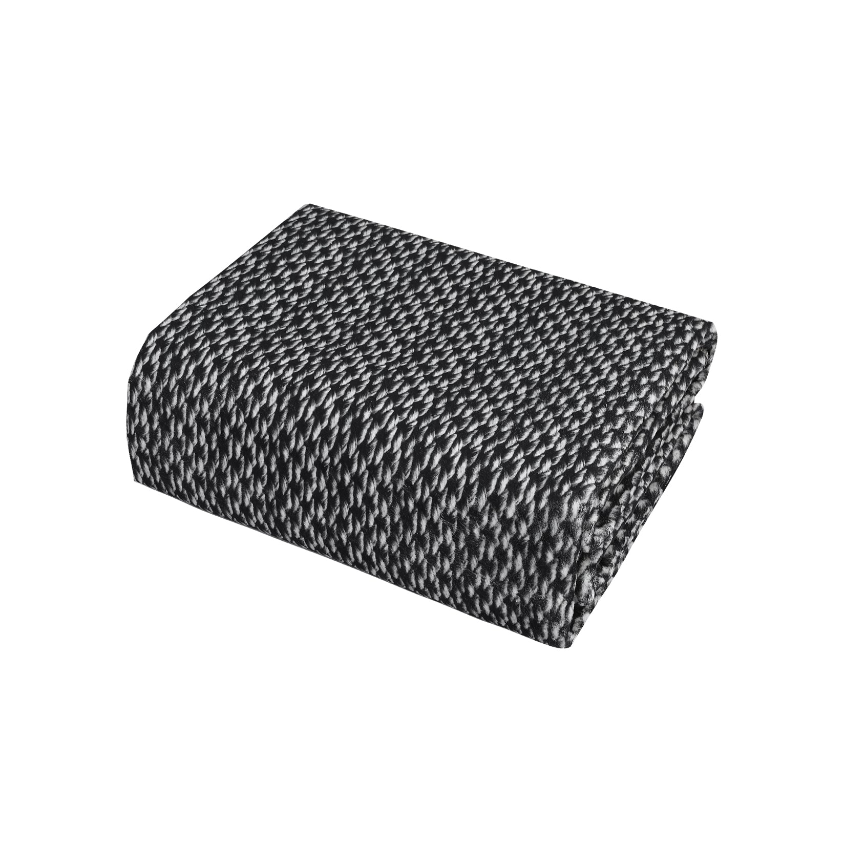 Garvee Washable Area Rugs 10x13 Large Modern Printed Accent Carpet with Non-Slip Backing, Non-Shedding Contemporary Woven-Style Living Room Rugs for Bedroom, Office, Black