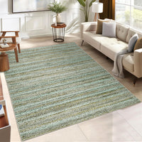 Garvee Modern Green Camel 9x12 Washable Rug Large Area Rug for Living Room Bedroom Modern Gradient Woven Print Rug Neutral Accent Rug Non Shedding Soft Indoor Throw Carpet for Palyroom Classroom