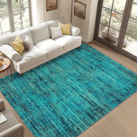 Garvee Persian Green Pine 10x13 Washable Area Rug for Living Room, Soft Vintage Distressed Large Bedroom Rug Retro Farmhouse Non Slip Low Pile Indoor Foldable Carpet for Dining Room Office