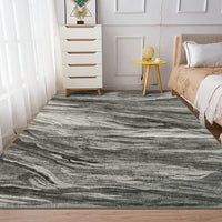 Garvee 6x9 Abstract Area Rug Machine Washable Rug Modern Area Rug Stain Resistant Non-Slip Accent Rug Floor Cover Carpet Rug for Living Room Decor,Grey