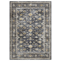 Garvee Black Extra Large Area Rug 10x13 Distressed Print Washable - Huge Serene Living Dining Carpet, Low Pile Nature Inspired Rug Easy Clean Stain Resistant