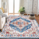 Garvee Ultra Soft Non-Slip Vintage Boho Medallion Area Rug – Machine Washable, Mark Resistant Low Pile Carpet, For Living Room, Bedroom, Kitchen, Entryway, Office, 10x13ft, Multicolor - Multicolor