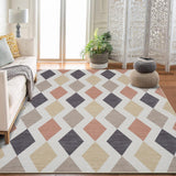 Garvee 6x9 Geometric Area Rug – Washable Non-Slip Modern Abstract Low Pile Carpet for Living Room, Bedroom & Dining Room, Camel Brown - Camel Brown