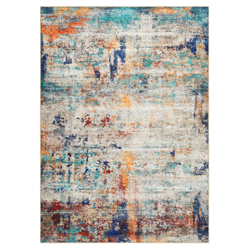 Garvee 5' x 7' Colorful Abstract Area Rug, Washable Non-Slip Low-Pile Boho Rug for Living Room, Bedroom & Kitchen