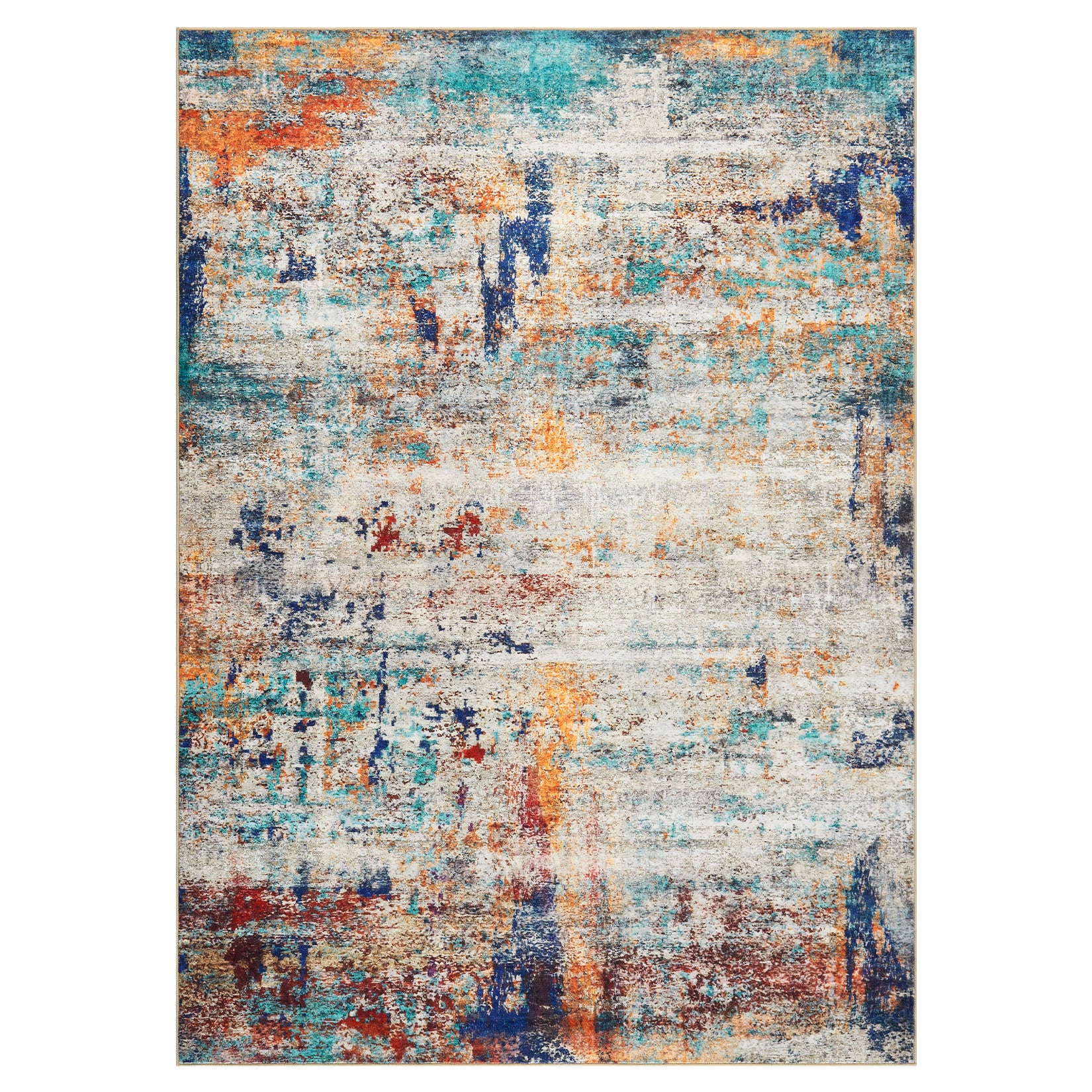 Garvee Modern Abstract Boho Washable Area Rug High-Traffic Areas Living Room Bedroom Kitchen Dining Mul 8x10