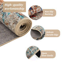 Garvee Modern Abstract Boho Washable Area Rug High-Traffic Areas Living Room Bedroom Kitchen Dining Mul 8x10