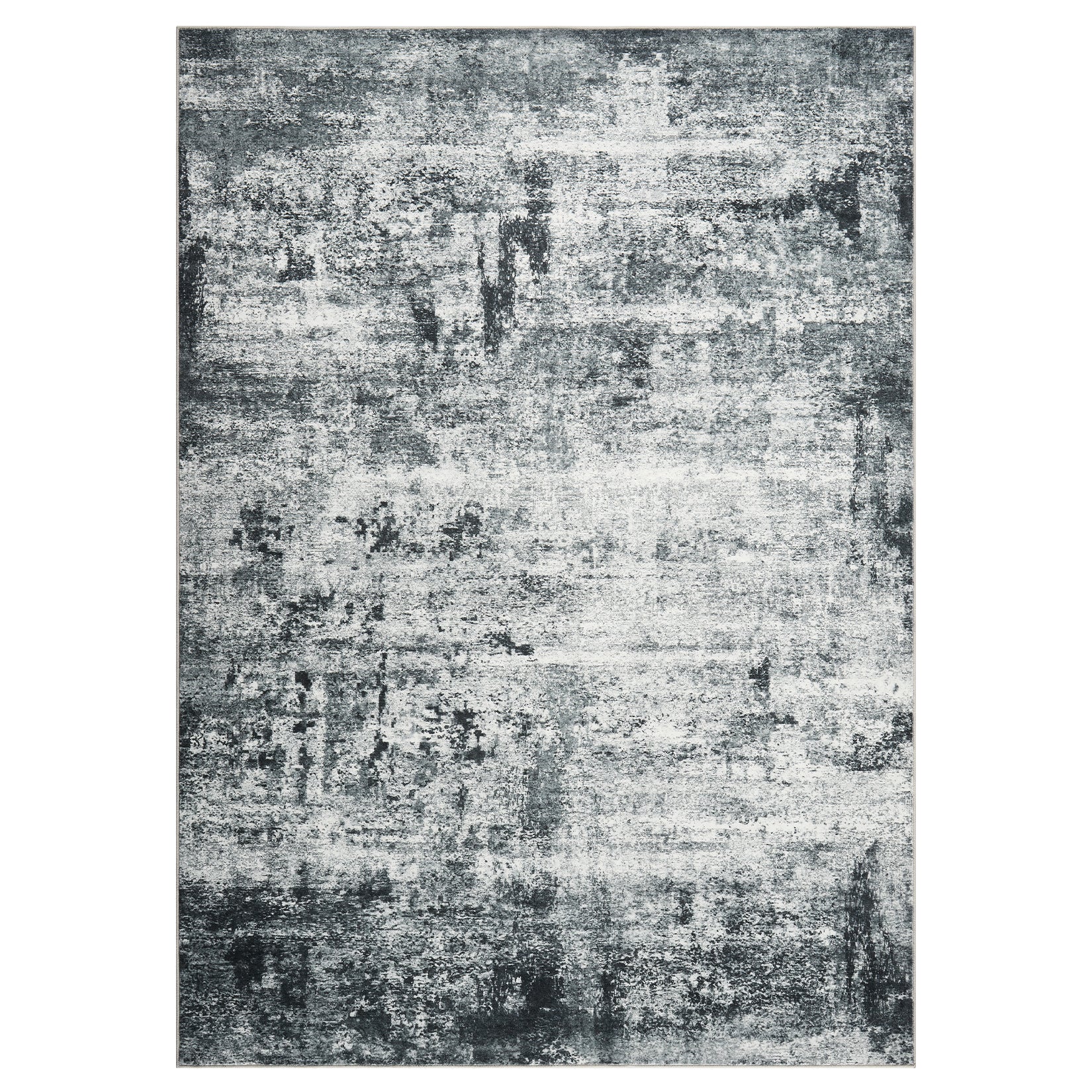 Garvee Modern Abstract Boho Washable Area Rug High-Traffic Areas Living Room Bedroom Kitchen Dining Grey 9x12