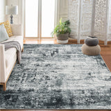 Garvee Modern Abstract Boho Washable Area Rug High-Traffic Areas Living Room Bedroom Kitchen Dining Grey 9x12 - Gray
