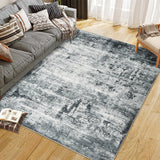 Garvee Modern Abstract Boho Washable Area Rug High-Traffic Areas Living Room Bedroom Kitchen Dining Grey 10x13 - Gray