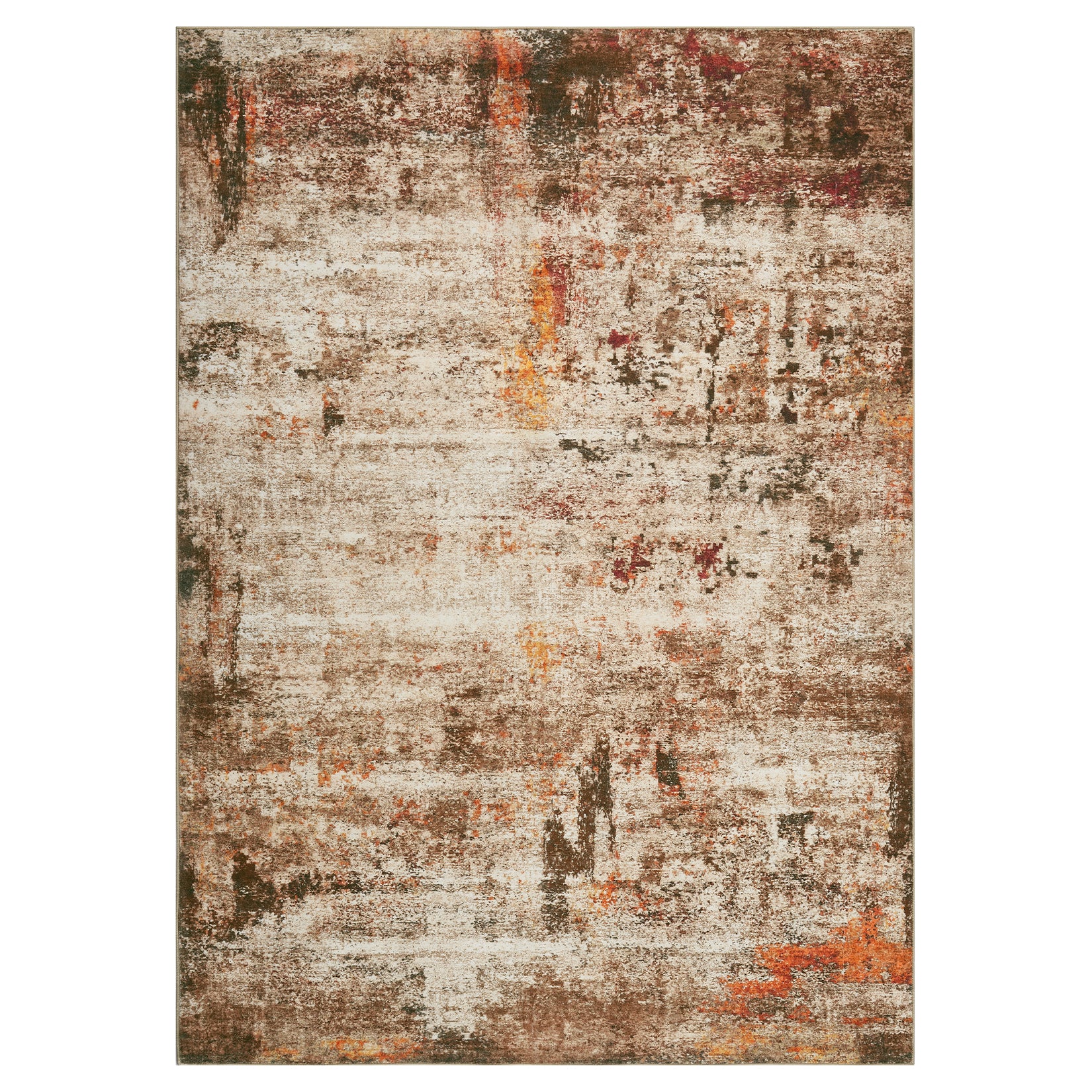 Garvee Modern Abstract Boho Washable Area Rug High-Traffic Areas Living Room Bedroom Kitchen Dining Camel 8x10