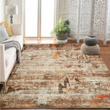 Garvee Modern Abstract Boho Washable Area Rug High-Traffic Areas Living Room Bedroom Kitchen Dining Camel 10x13 - Camel Brown