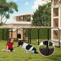 Garvee Dog Playpen Outdoor, 40 inch 8 Panels Dog Pen Indoor Heavy Duty Puppy Exercise Pen Metal Pet Fence for RV Camping/Yard/Garden