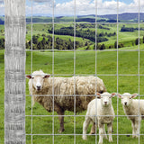 Garvee Heavy Duty 9GA Cattle Fence 4x164 FT - Thick Galvanized Steel w/Reinforced Joints for Livestock Farm Horse Protection - Silver