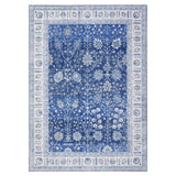 Garvee 6x9 Vintage Floral Washable Area Rug, Blue Distressed Oriental Non Slip Low Pile Carpet for Living Room, Bedroom & Dining Roomng soft comfort and easy care - Blue