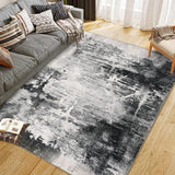 Garvee Area Rug, Ultra-Soft Washable Rug for Living Room, Dinner Room, Bedroom, Non-Slip Modern Abstract Rug - Gray