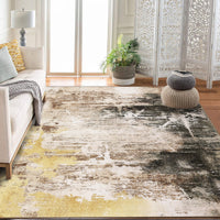 Garvee Washable Area Rug Large Cream Colorful Boho Vintage Bedroom Ultra-Thin Floral Carpet