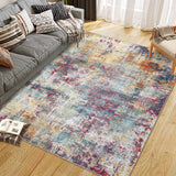 Garvee Indoor Outdoor Area Rug Easy Clean Machine Washable Non Shedding Patio Rug For Bedroom Entry Living Room Colorful 10*13ft - Multicolor