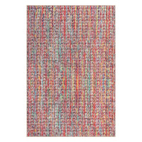 Garvee Modern Multicolor 6x9 Area Rug Braided Print Throw Rug with Non-Slip Backing, Washable Contemporary Accent Carpet, Foldable Low Pile Floor Cover for Living Room, Bedroom