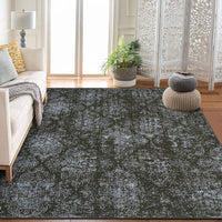 Garvee Bedroom Rug Washable Area Rug Non Slip Low Pile Boho Floral Small Carpet for Bedroom Bedside Soft Paisley Design