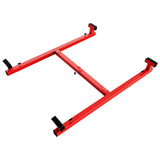 Garvee Adjustable Truck Box Bed Lift Up to 6 Ft, 800LB Capacity Heavy Duty Steel Powder Coated for Pickup Trucks, Durable Black Finish - Red