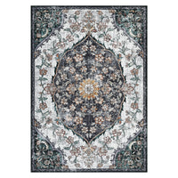 Garvee Vintage Washable Bedroom Rug - Soft Accent Rugs for Living Room, Non-Slip Non-Shedding Low-Pile Entryway Rug, Soft Print Pattern Indoor Rug