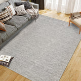 Garvee 10'x13' Area Rugs for Living Room Modern Stripe Style Low Pile Non Skid Washable Ultra-Thin Low Pile Carpets Bedroom Office Grey - Gray