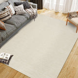 Garvee 10'x13' Area Rugs for Living Room Modern Stripe Style Low Pile Non Skid Washable Ultra-Thin Low Pile Carpets Bedroom Office Beige - Beige
