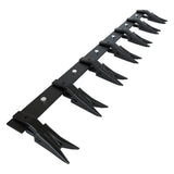 Garvee 53" Heavy-Duty Steel Bucket Tooth Bar – 4560-LB Load Capacity, Effortless Installation for Sub-Compact Tractors with ≤1/2" Cutting Edges Black - Black