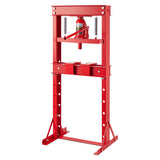 Garvee 20 Ton Heavy Duty Hydraulic Shop Press, Adjustable H Frame Hydraulic Shop Floor Press with Movable Plates, Overload Protection & Rust Resistant for Auto Repair, Red - Red