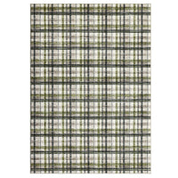 Garvee Green & Taupe 8x10 Washable Area Rug for Living Room Modern Non Slip Throw Rugs Farmhouse Large Rugs for Bedroom Low Pile Non Shedding Stain Resistant Carpet for Dining Room