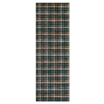 Garvee Black Brown 2x6 Runner Rug Bathroom Rugs Non Slip Machine Washable Hallway Rug Modern Soft Non-Shedding Kitchen Runners for Bathroom Bedroom Entryway Nursery
