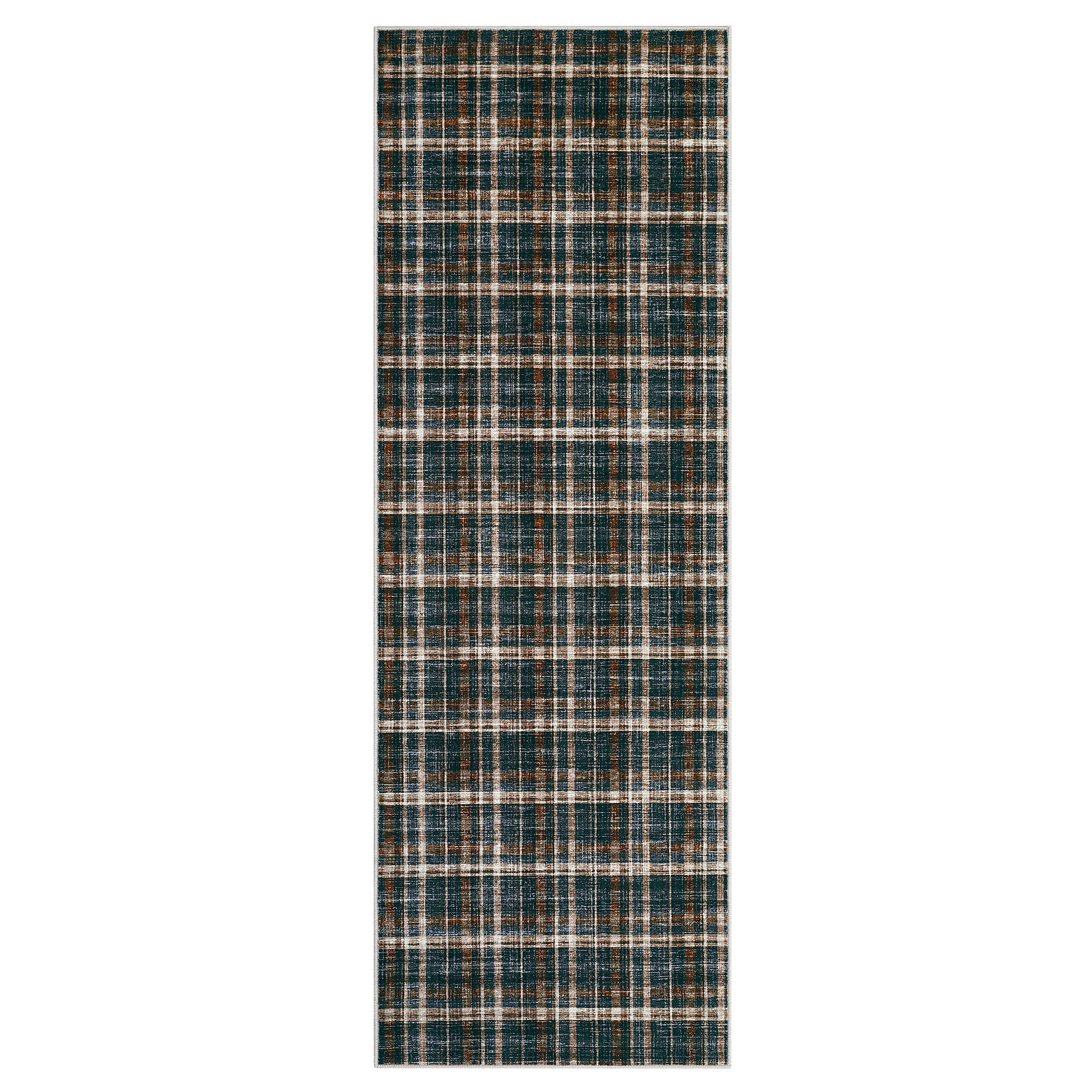 Garvee Black Brown 2x6 Runner Rug Bathroom Rugs Non Slip Machine Washable Hallway Rug Modern Soft Non-Shedding Kitchen Runners for Bathroom Bedroom Entryway Nursery