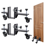 Garvee 2 Piece Door Installation Kit, 300 Lbs Capacity Heavy Duty Door Dolly for Xxx to Xxx Inches Thick, One-Person Operation, Ideal for Commercial Residential Use, Black