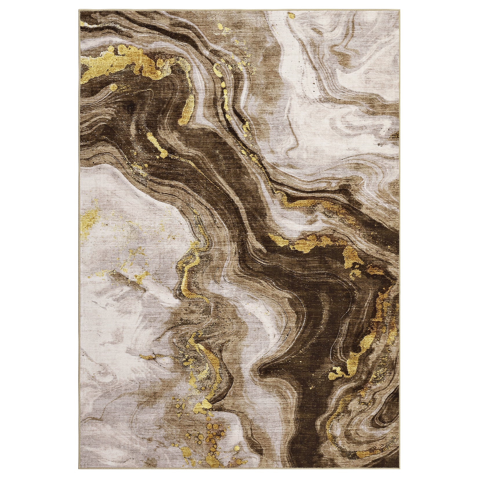 Garvee Abstract Living Room Rugs 8x10 Large Contemporary Accent Carpet with Non-Slip Backing, Easy Cleaning Indoor Mat, Ultra-Soft Neutral Floor Carpet for Dining Room, Office, Camel