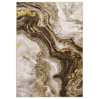 Garvee Abstract Living Room Rugs 8x10 Large Contemporary Accent Carpet with Non-Slip Backing, Easy Cleaning Indoor Mat, Ultra-Soft Neutral Floor Carpet for Dining Room, Office, Camel