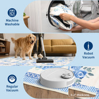 Garvee Modern Bowknot Printed Area Rug Soft Low Pile Polyester Washable Non-Shedding 5x7 ft Indoor Bedroom Living Room Bathroom