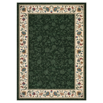 Garvee Washable Green Area Rug 5x7 Soft Non Slip Floral Geometric Border for Living Room Bedroom Dining Room Nursery
