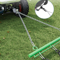 Garvee 4x4 FT ATV Chain Drag Harrow with 1/2 Inch Tines, Heavy-Duty Steel, Adjustable Tow Bar, Compatible with 2" Hitch, Lawn & Farm Use