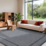 Garvee Indoor Area Rug Weather Resistant Easy to Clean Non Slip Stain Resistant Grey 10x13Ft - Gray