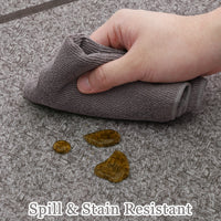 Garvee Indoor Area Rug Weather Resistant Easy to Clean Non Slip Stain Resistant Brown 5x7Ft
