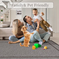 Garvee Indoor Area Rug Weather Resistant Easy to Clean Non Slip Stain Resistant Brown 5x7Ft