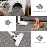Garvee Indoor Area Rug Weather Resistant Easy to Clean Non Slip Stain Resistant Brown 5x7Ft