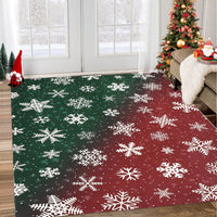 Garvee Bold Color Christmas Red & Green 6x9 Area Rugs - Non-Slip Reversible Washable Skin-Friendly Soft Rug - Machine Washable for Floor Washer, Pets & Baby Friendly Holiday Decor