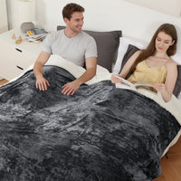 Garvee Electric Blanket Queen with Dual Controls, 4 Heat Settings & 10H Auto Off, Velvet Soft Heating Blankets, ETL Certified, Heated Blanket Queen Size, Machine Washable, 84"x90" Grey