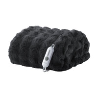 Garvee Heated Blanket King, Dual Control Faux Fur Electric Blanket with 4 Heat Settings, Soft Bubble Blanket with 8 Hour Auto-Off & Overheat Protection, for Gifts Home Couch or Bed, Dark Grey