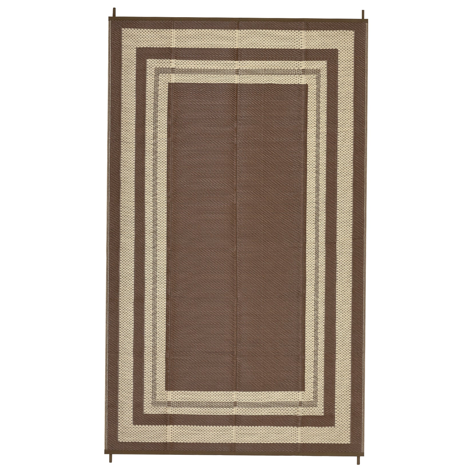 Garvee Outdoor Plastic Straw Rug 8x10 Waterproof Reversible Patio Rug Beige for Camping, RV, Porch, Balcony, Picnic, Beach