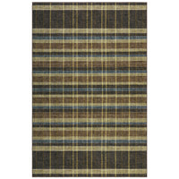 Garvee Plaid 9x12 Washable Checkered Living Room Rug with Non Slip Back for Dining Room Office Brown