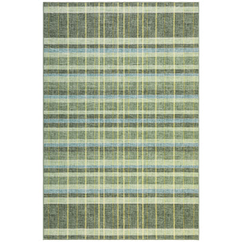 Garvee Green 10x13 Area Rug Plaid Checkered Non Slip Low Pile Washable Rug for Living Room Bedroom Dining Room Office Large Home Decor